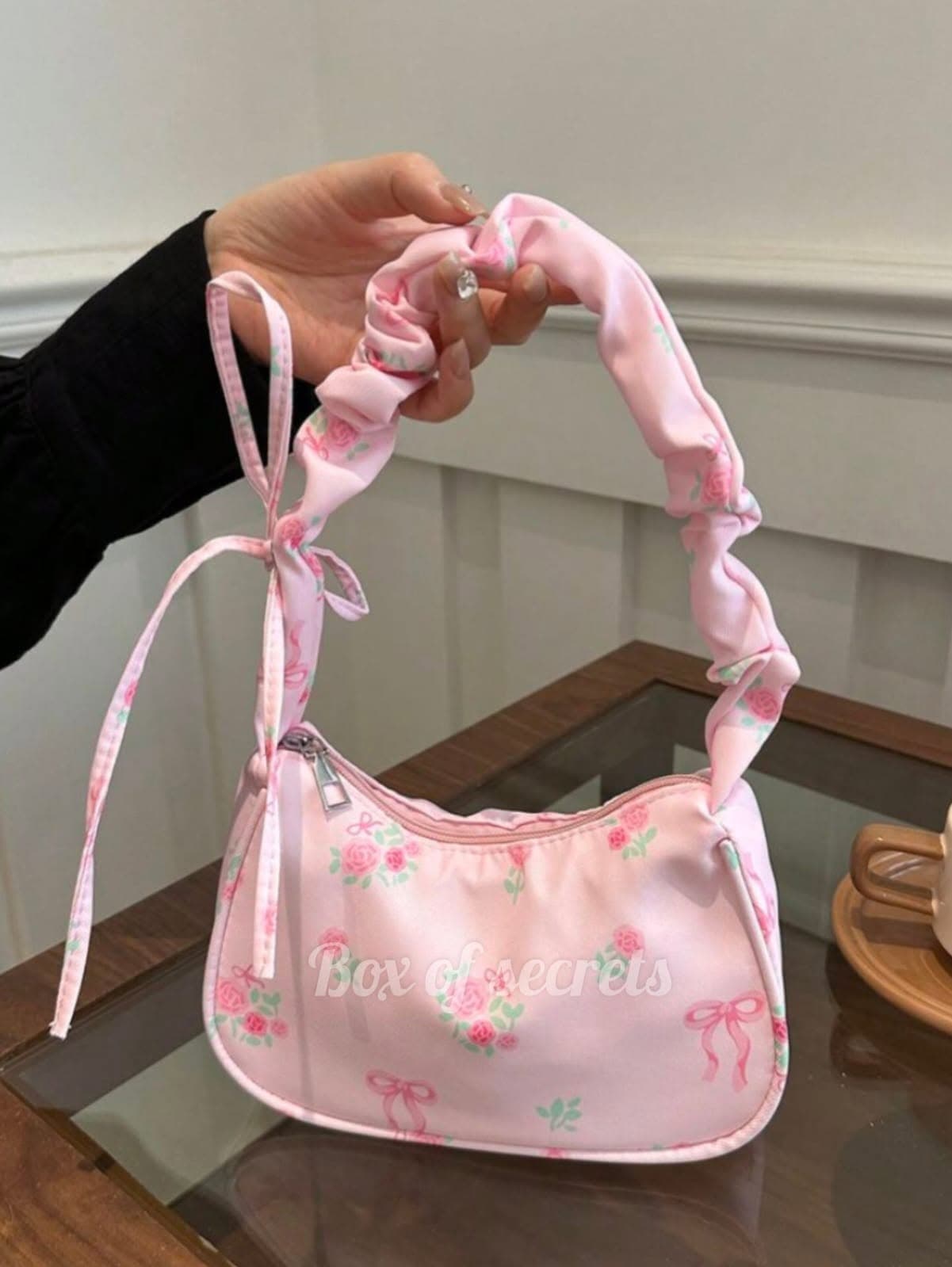 Floral Print Shoulder Bag