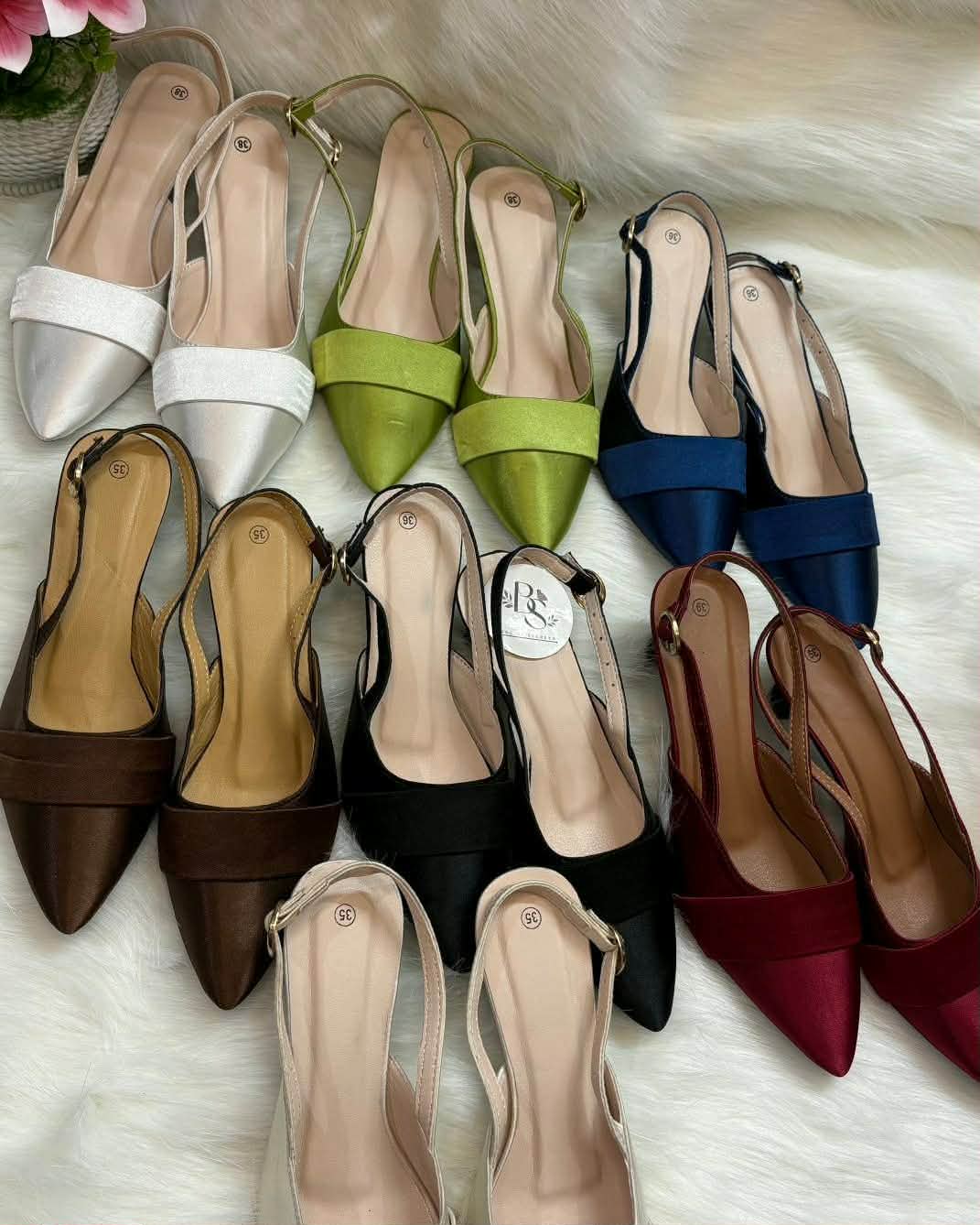 Silk Buckle Heel